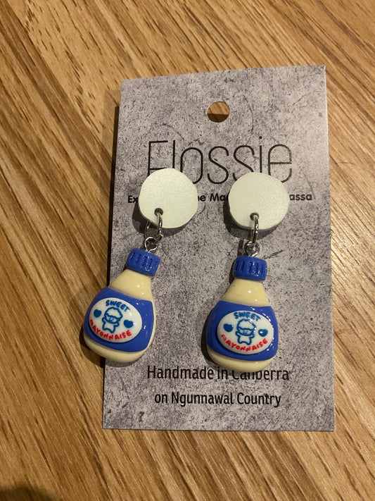 *Earrings Mayonnaise Dangles