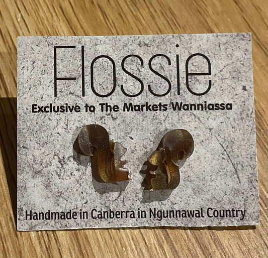 *Earrings Squirrel Studs