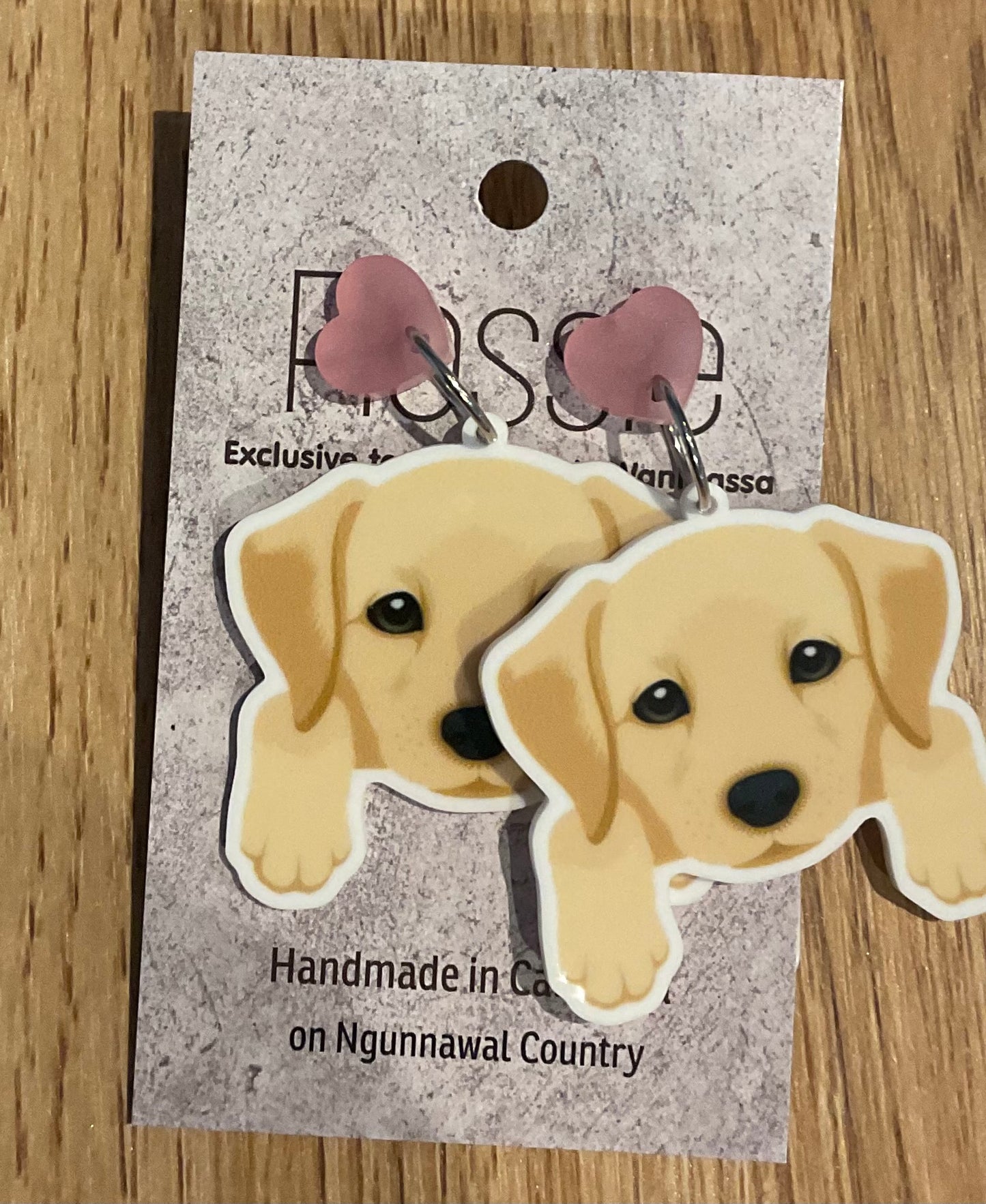 *Earrings Labrador Dangles