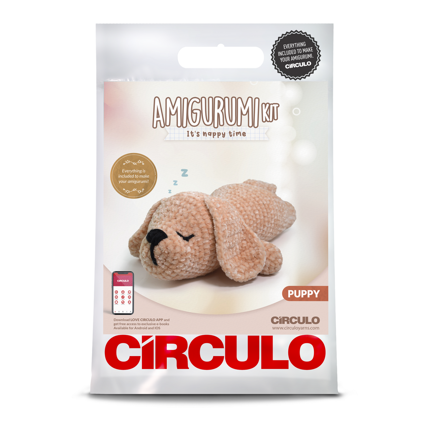 Amigurumi Kit - Sleepy Puppy