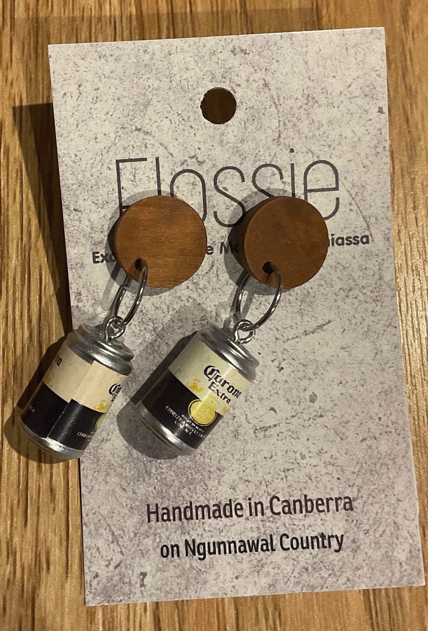*Earrings Beer Can Dangles