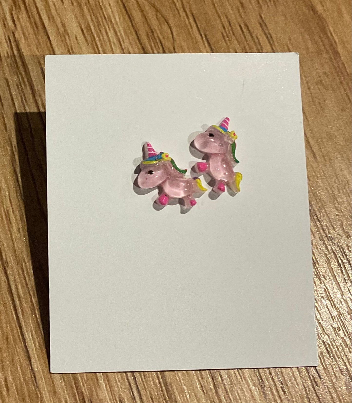*Earrings Teeny Pink Unicorn Studs