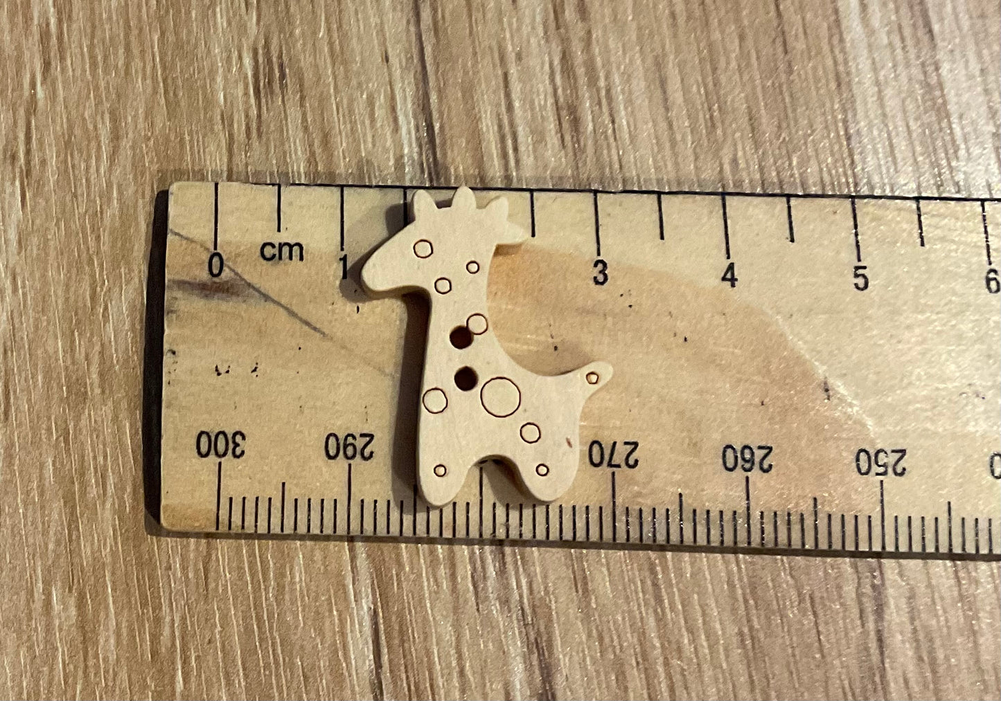 *Loose Buttons -Wooden Giraffe