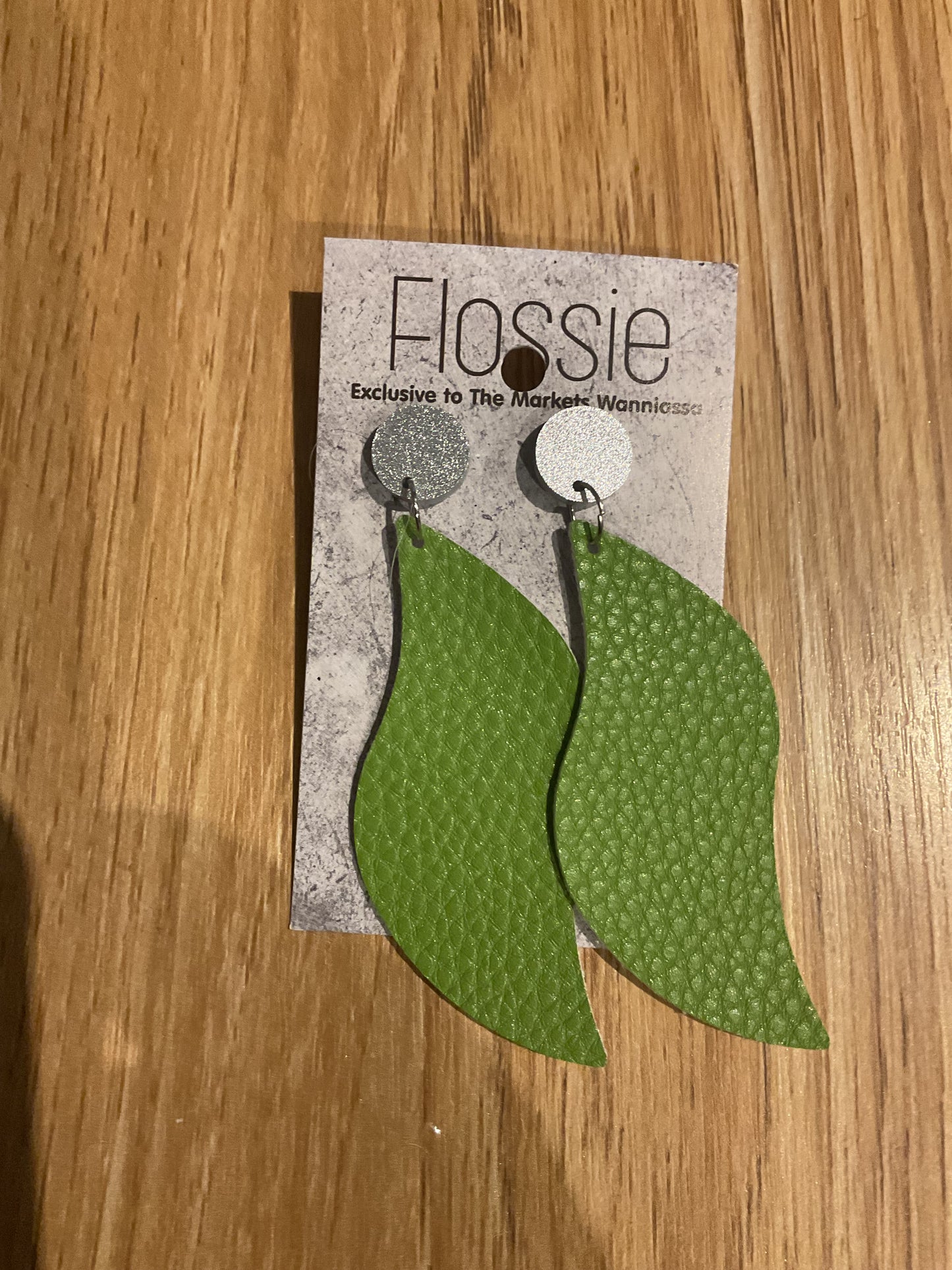 *Earrings Faux Leather Dangles