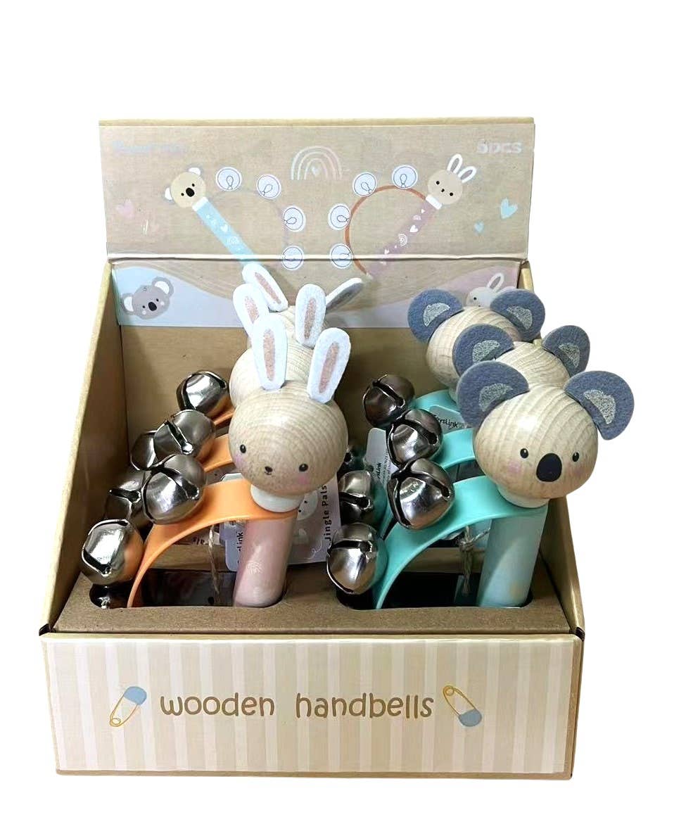 Wooden Koala & Bunny Hand Bell