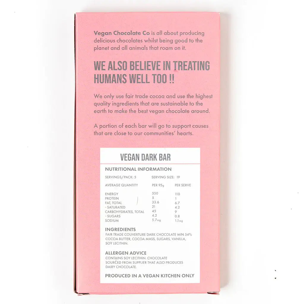 VEGAN DARK 55% BAR (95G)