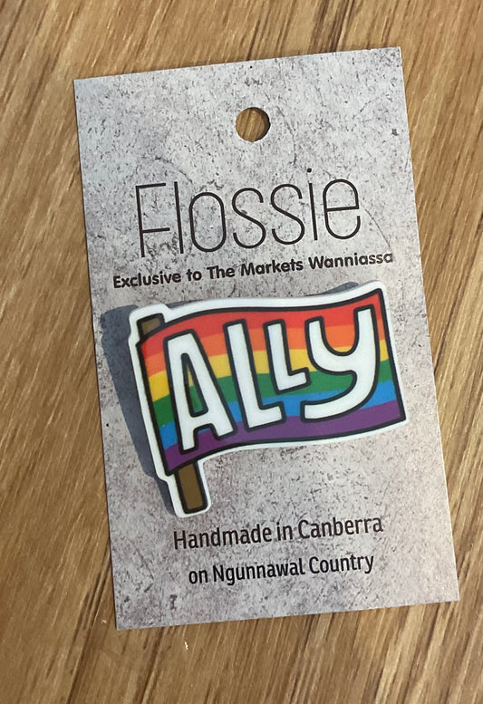 *Brooch Ally Flag