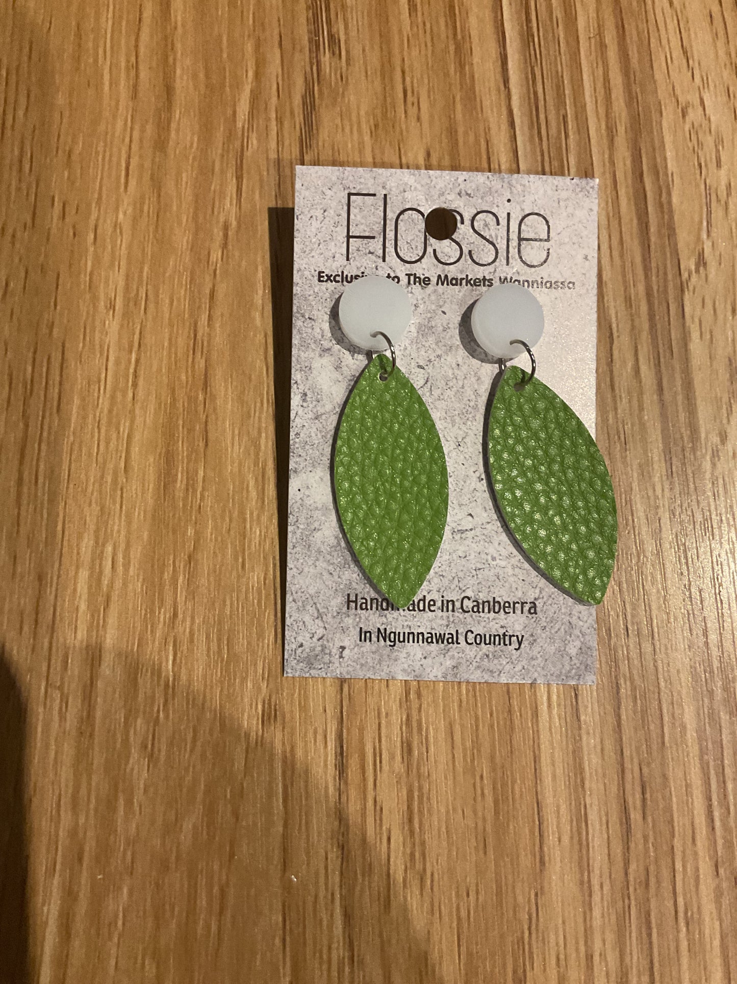 *Earrings Faux Leather Dangles
