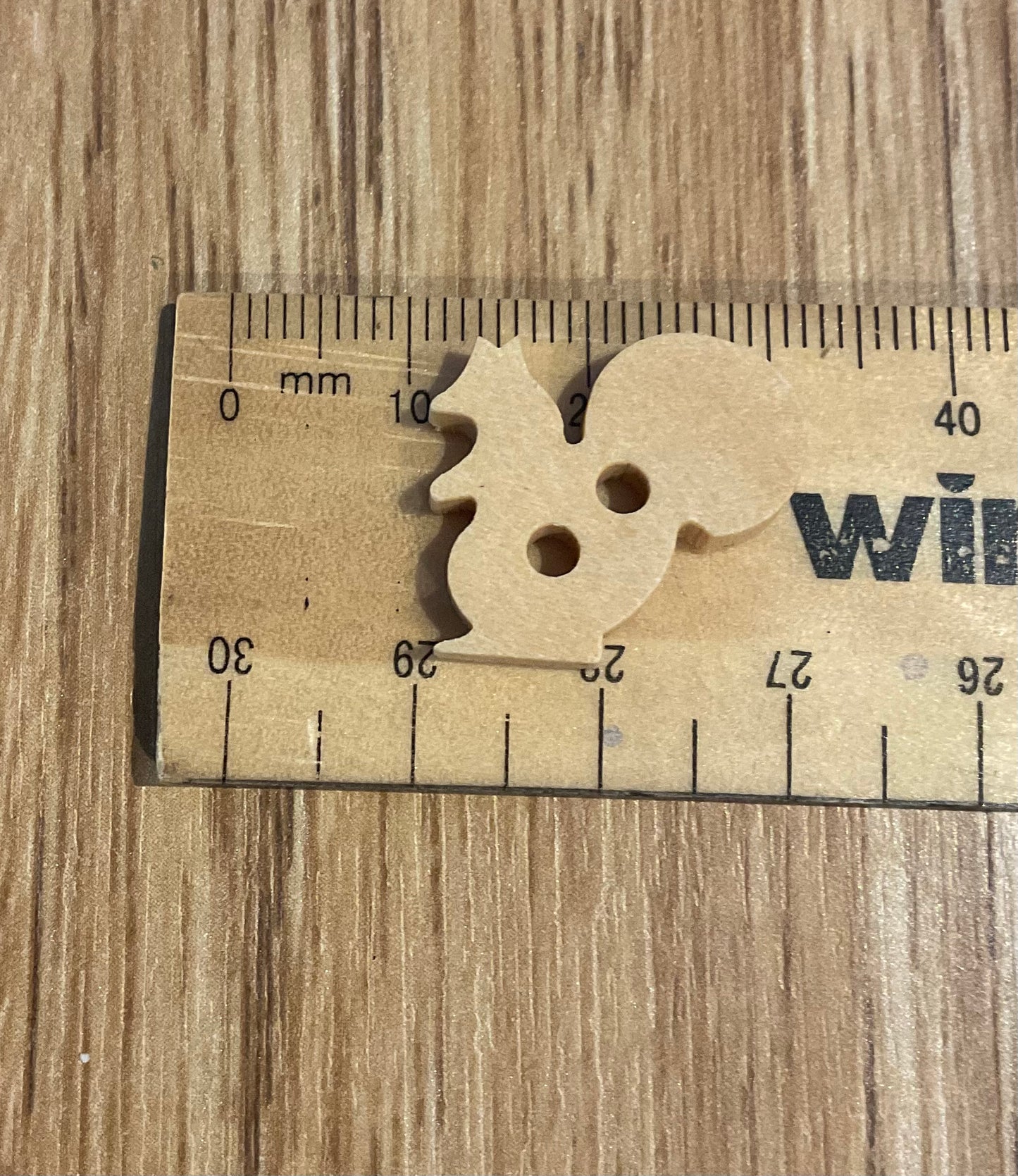 *Loose Buttons - Wooden Squirrel