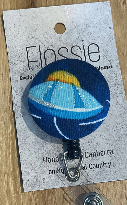 *ID Reels Space Ship Blue Sparkles
