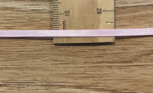 *Ribbon Pink Satin 3mm Per Metre