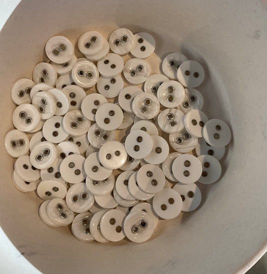 *Loose Buttons - White Acrylic