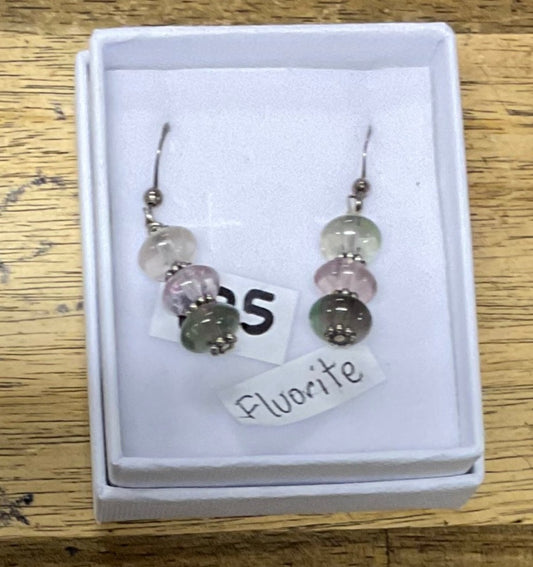 Beaded Stone Earrings Various