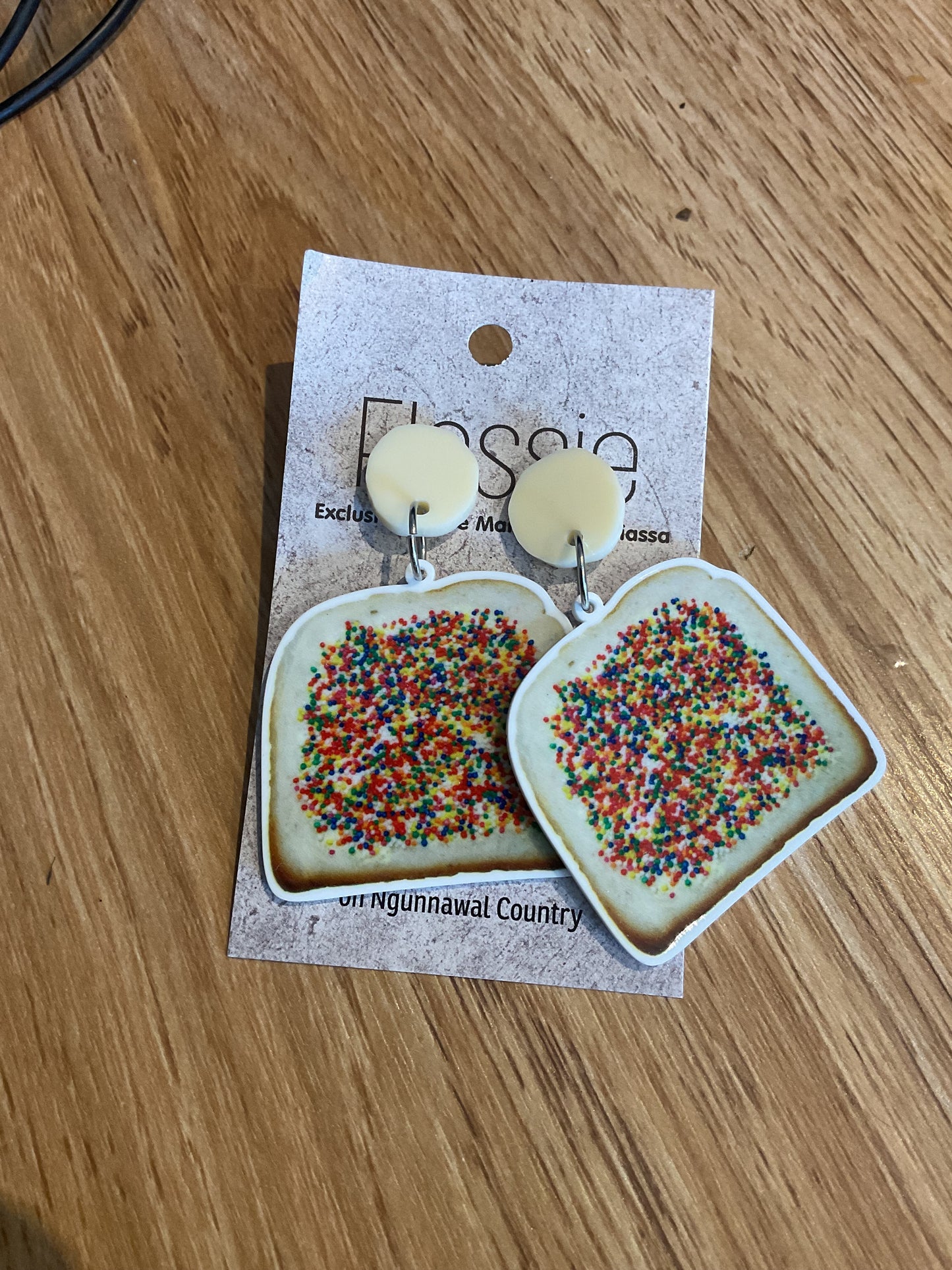 *Earrings Fairy Bread Dangles