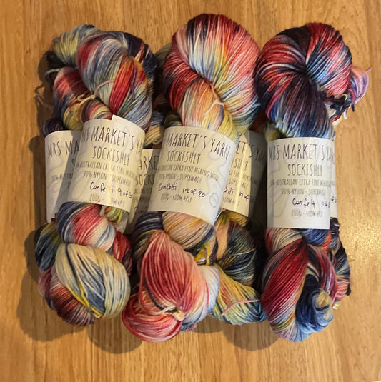 *Sockishly Yarn 4ply Confetti