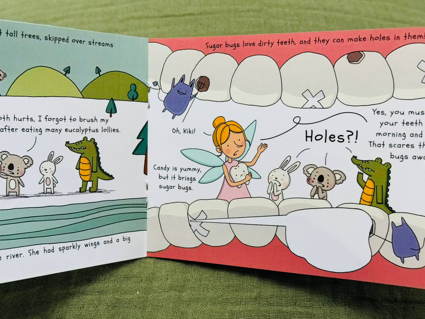 Wooden Happy Teeth Duo with Story Book-Koala