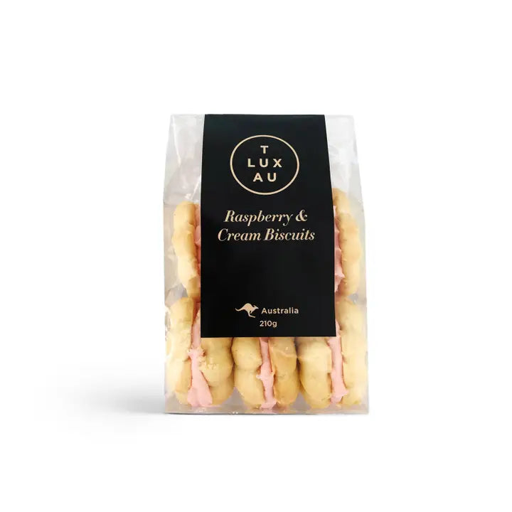 Raspberry & Cream Biscuits 210g