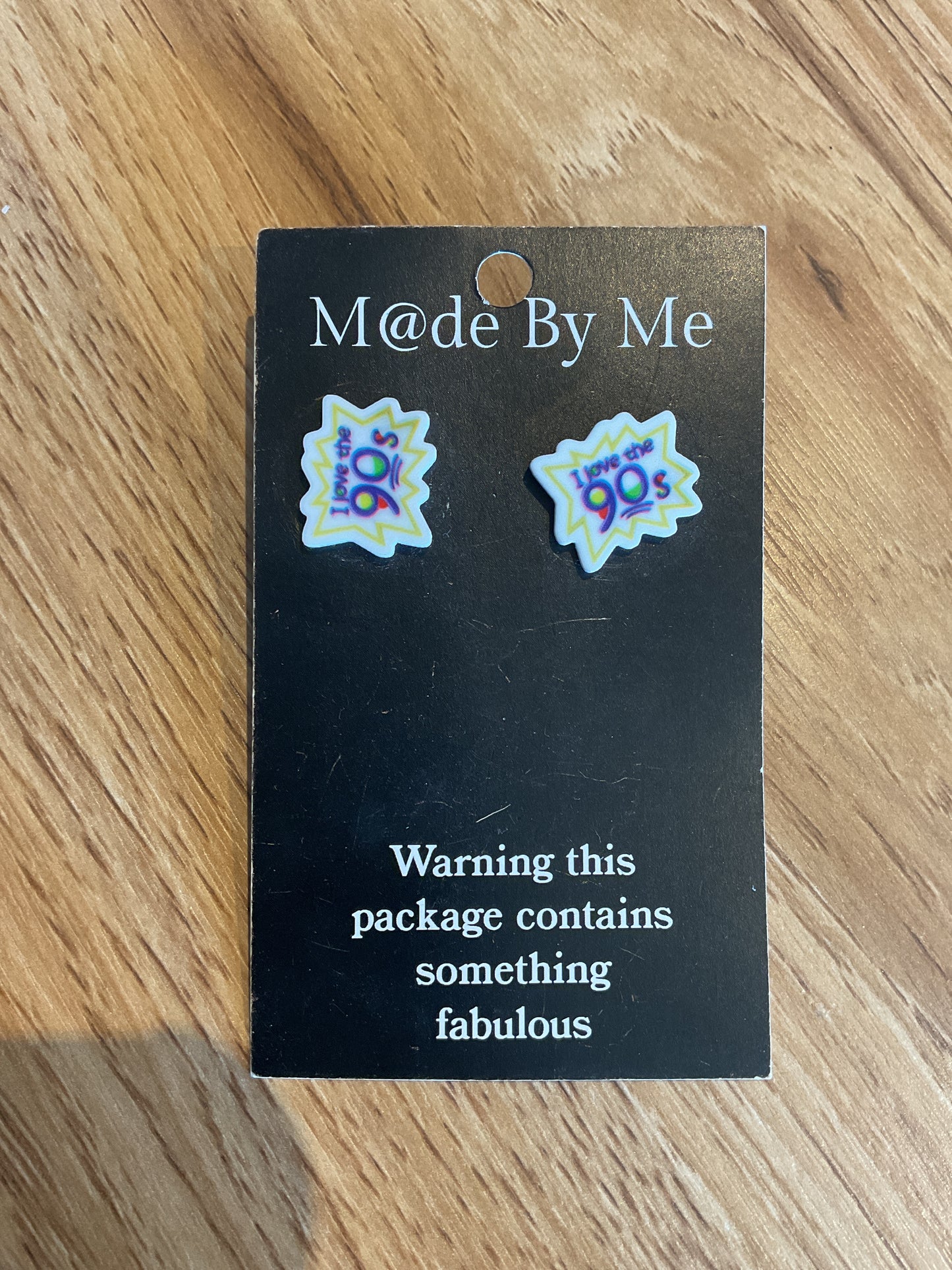 *Earrings I Love the '90s Studs