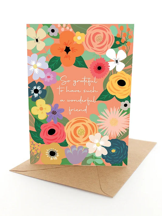 Greeting Card Wonderful Friend