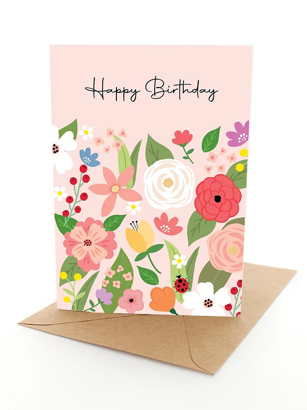 Greeting Card Birthday Mayflowers
