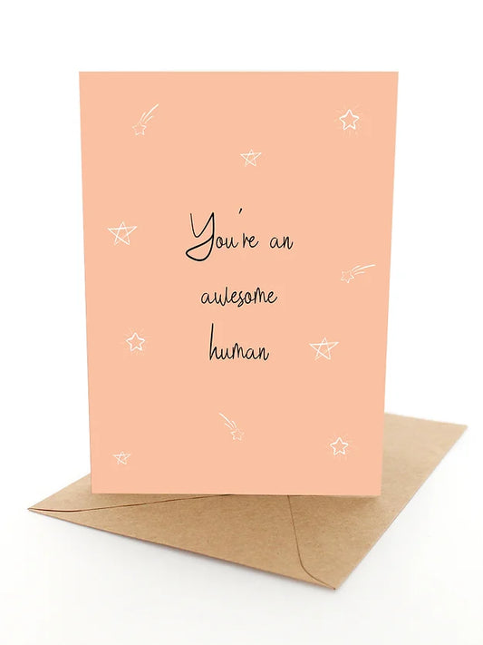 Greeting Card Awesome Human