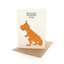 Greeting Card Punny Dino