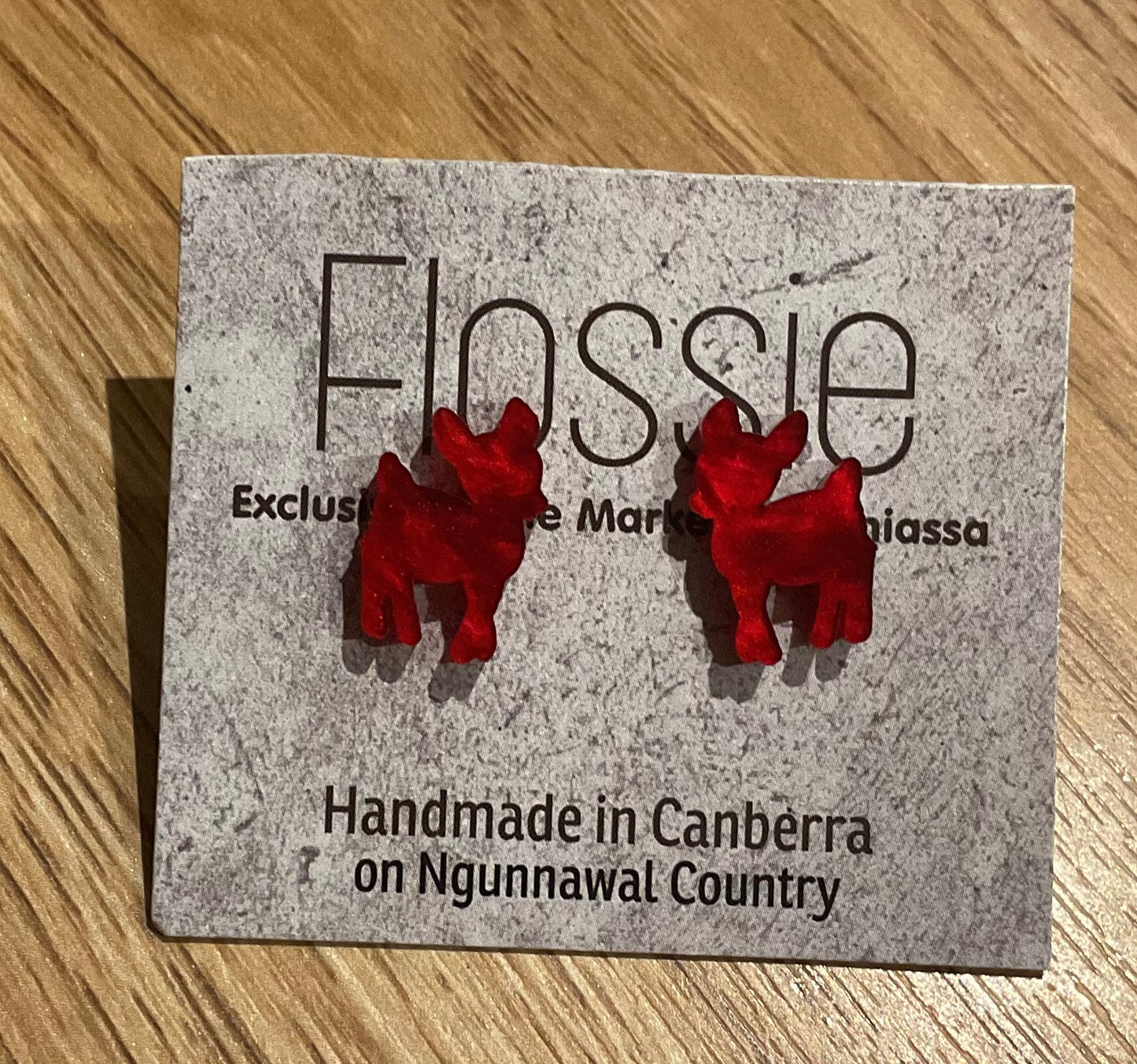 *Earrings Red Deer Studs