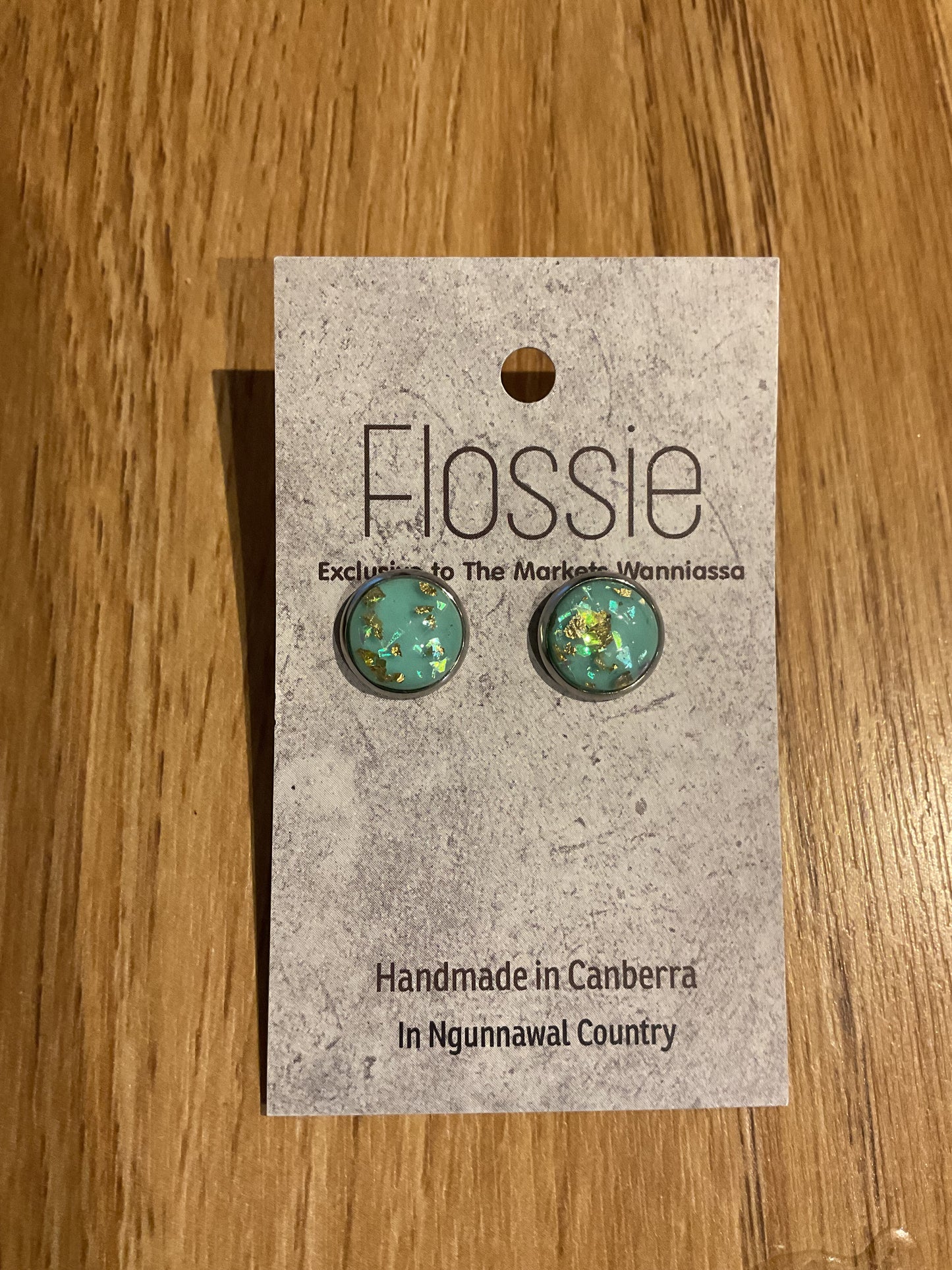 *Earrings Gemstone Dome Studs