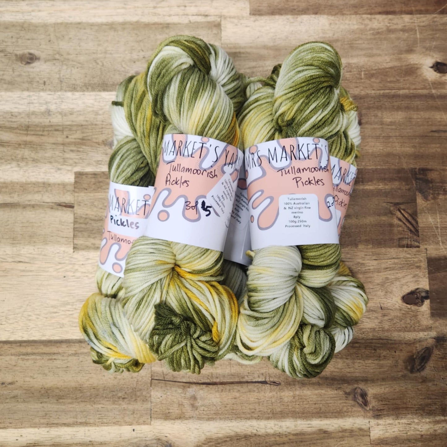 Mrs Market's Tullamorish Hand Dyed Yarn 8ply DK