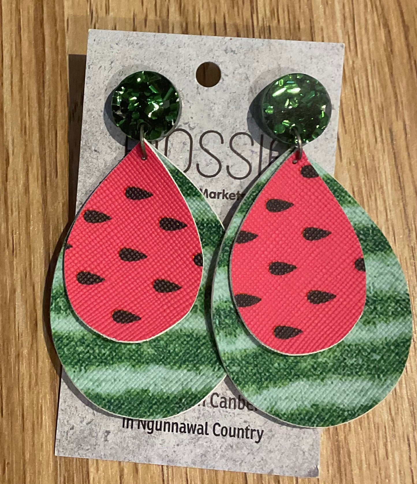 *Earrings Watermelon Dangles