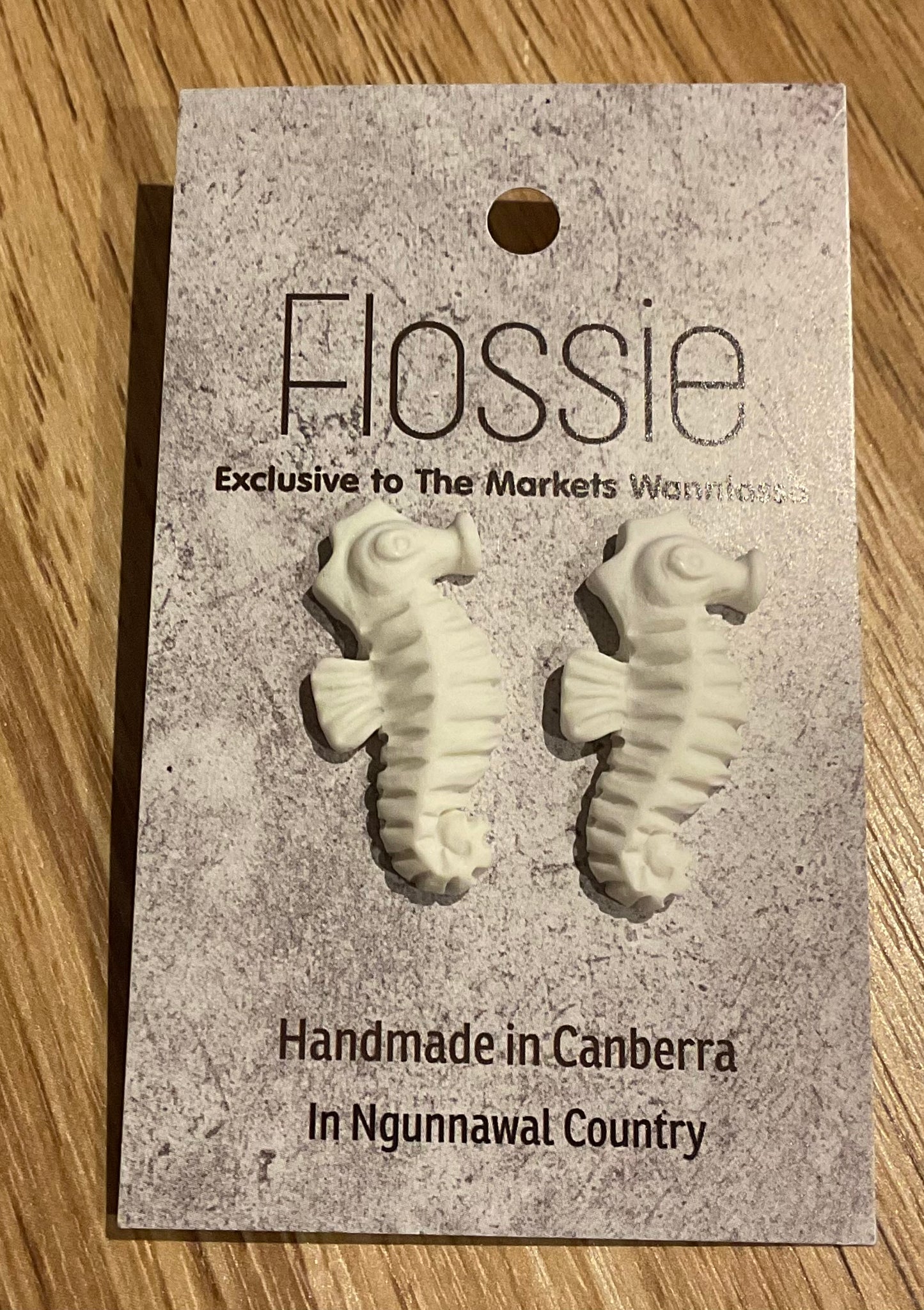 *Earrings Large Seahorse Studs