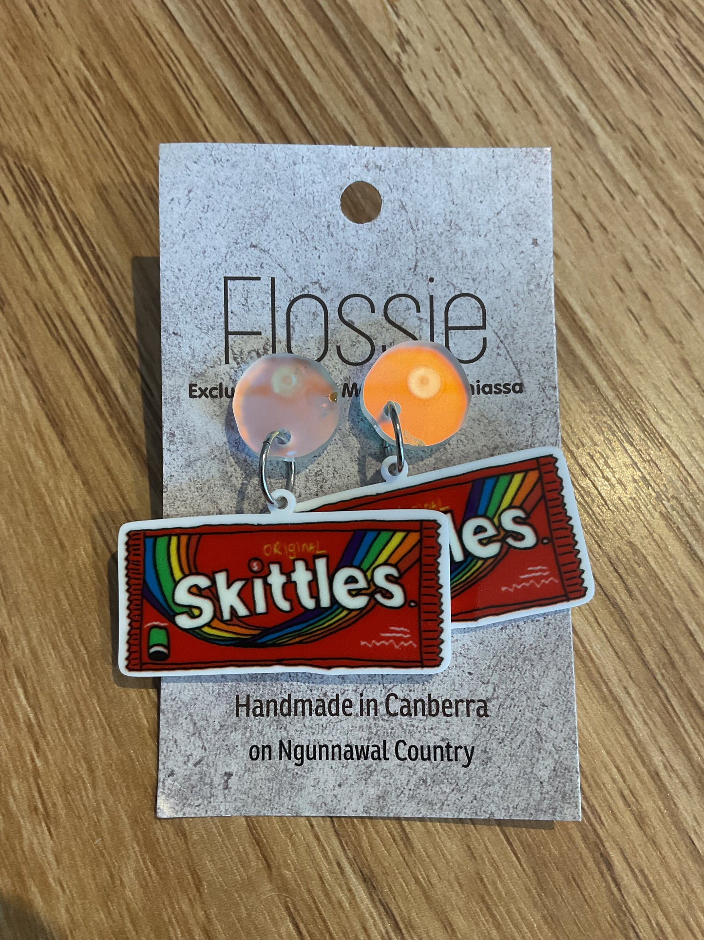 *Earrings Skittles Dangles