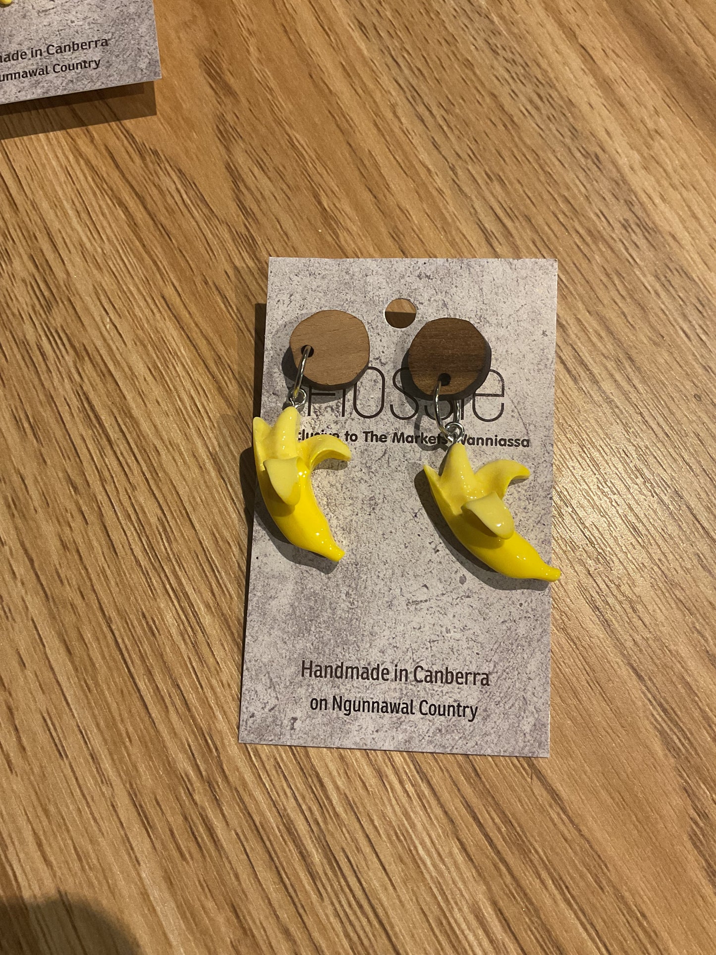 *Earrings Banana Dangles