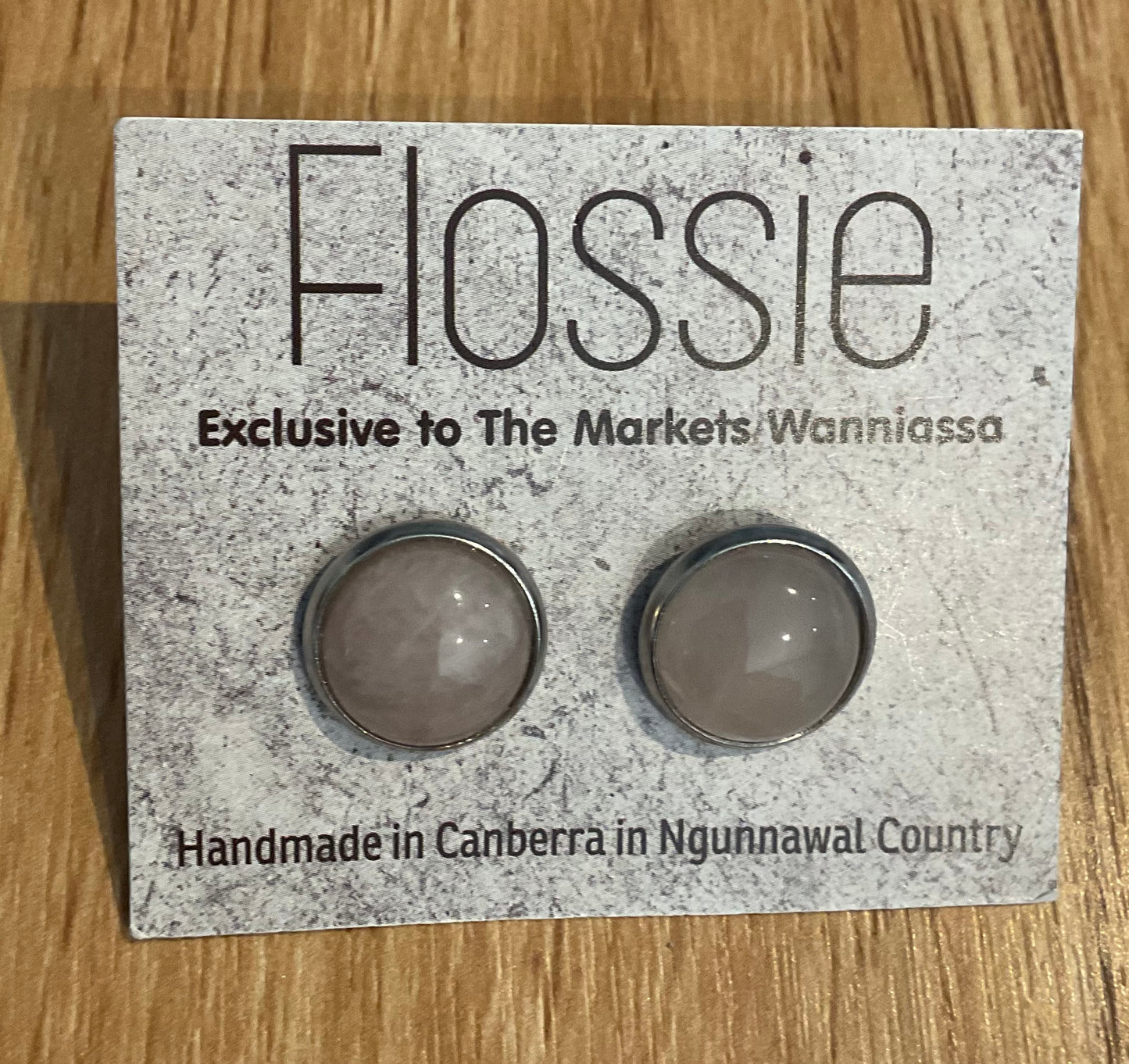 *Earrings Gemstone Dome Studs