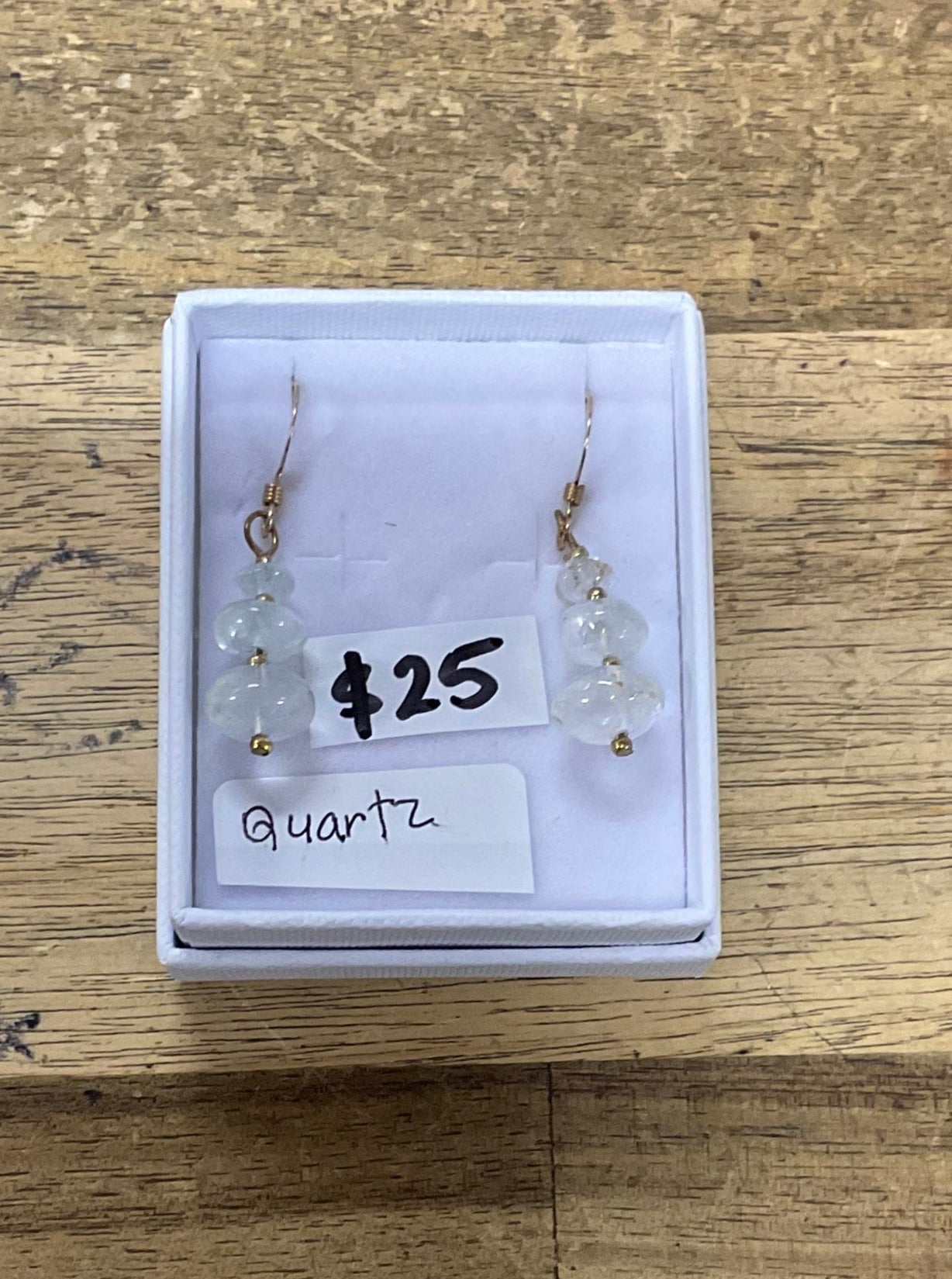 Beaded Stone Earrings Various