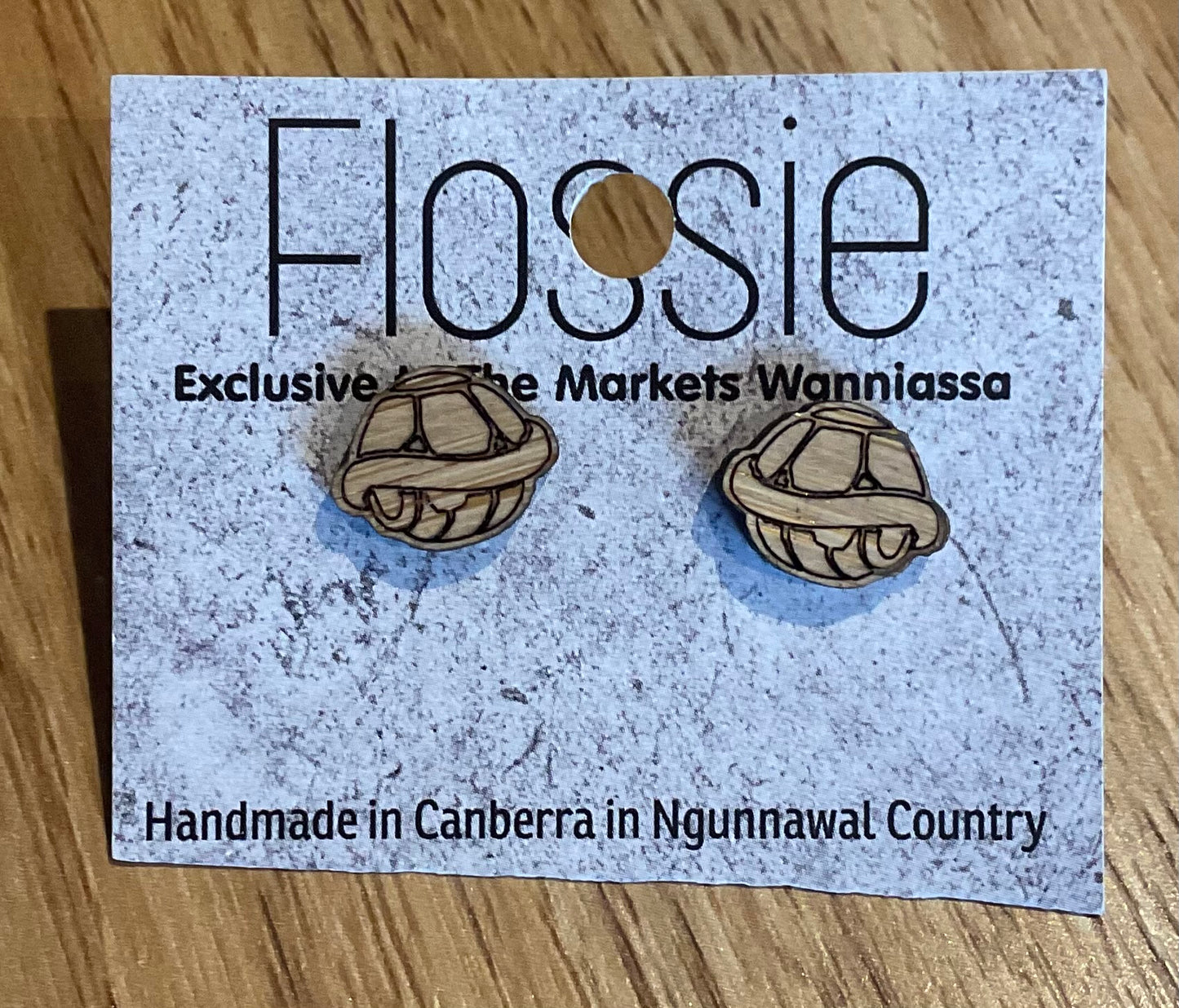 *Earrings Turtle Shell Studs