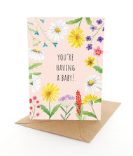 Greeting Card Daisy Baby