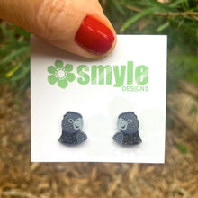 Black Cockatoo Studs