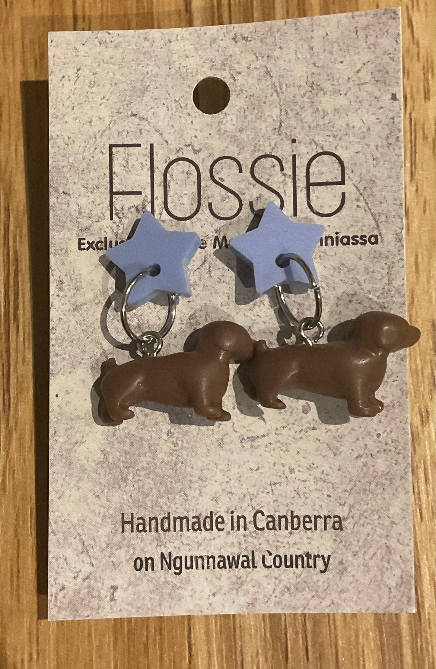 *Earrings Dachshund Dangles