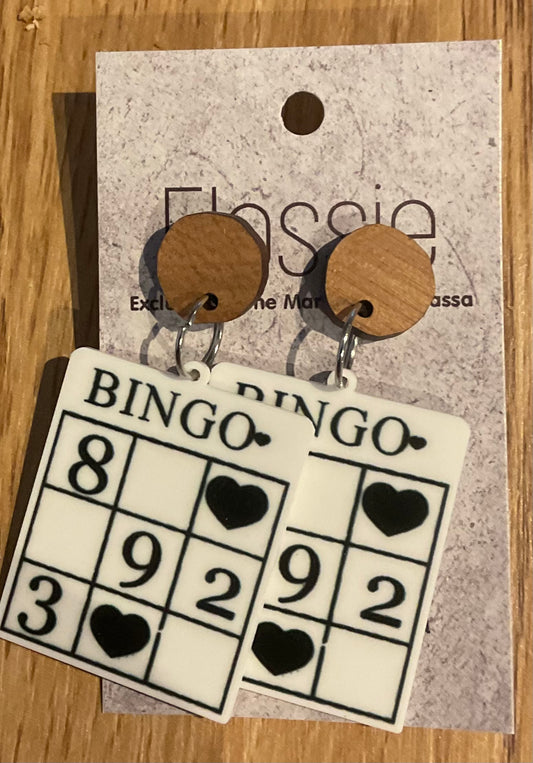*Earrings Bingo Card Dangles