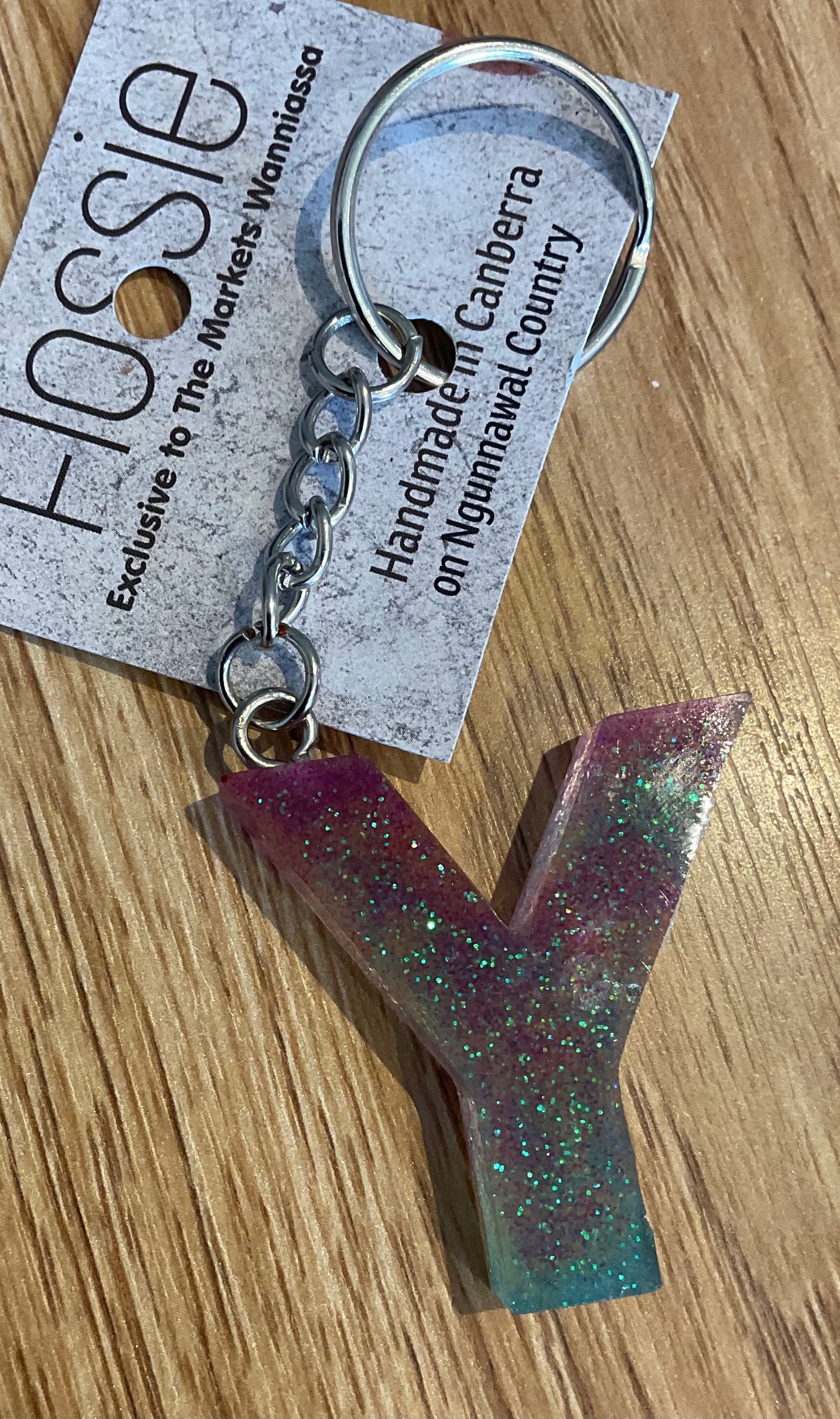 *Keychain Resin Letter Y