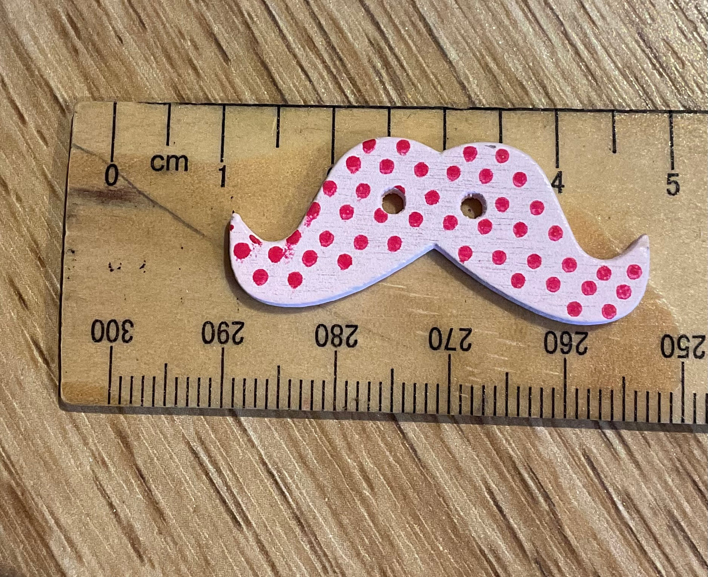 *Loose Buttons - Wooden Moustaches