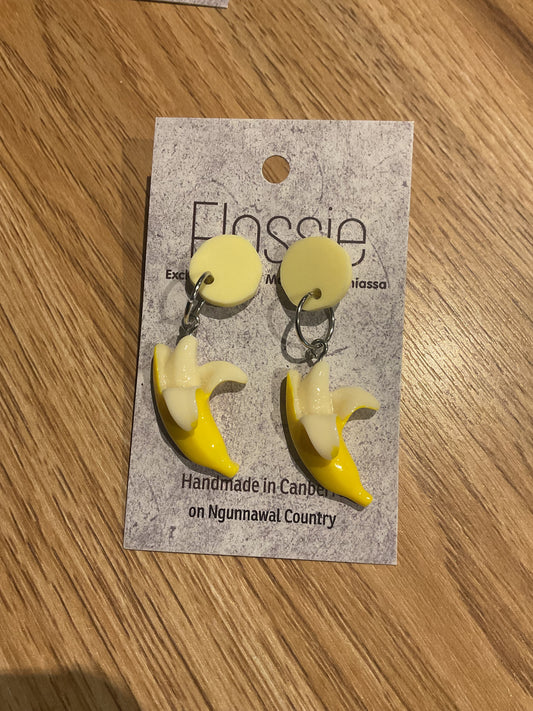 *Earrings Banana Dangles