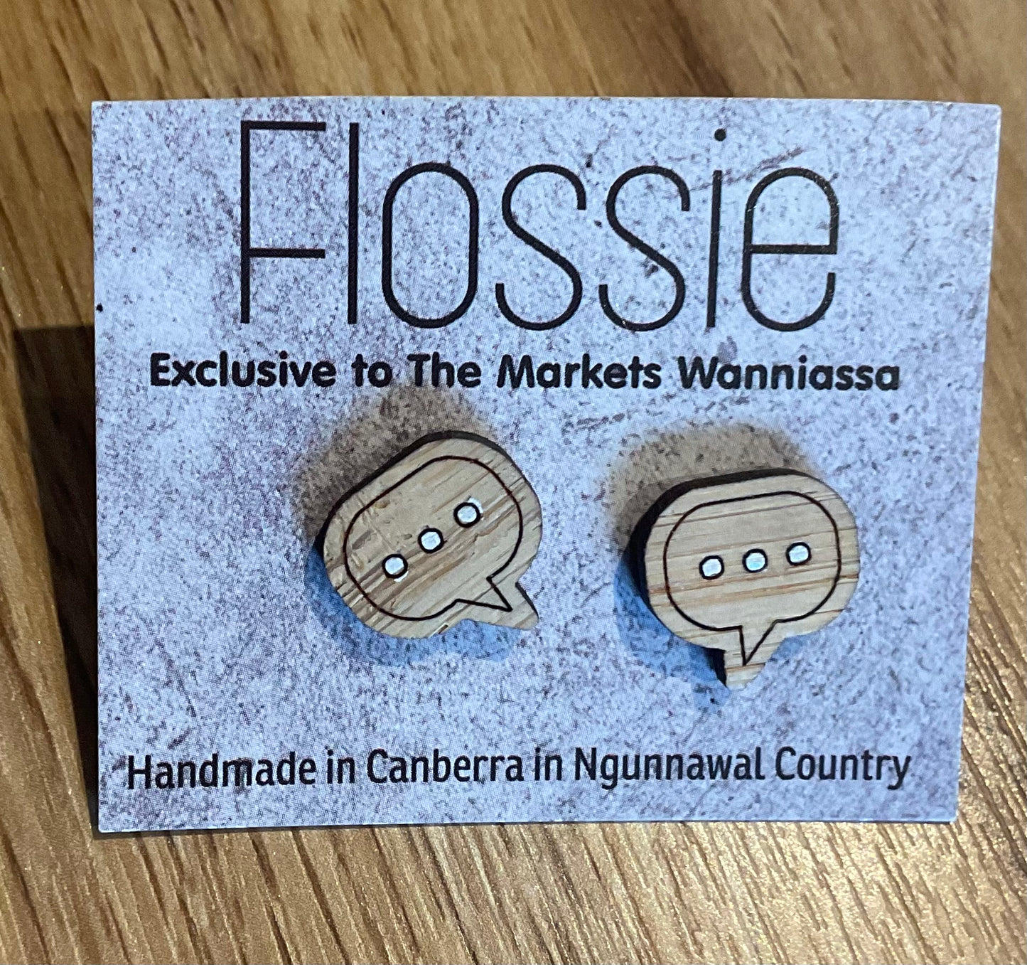 *Earrings Message Bubble Studs