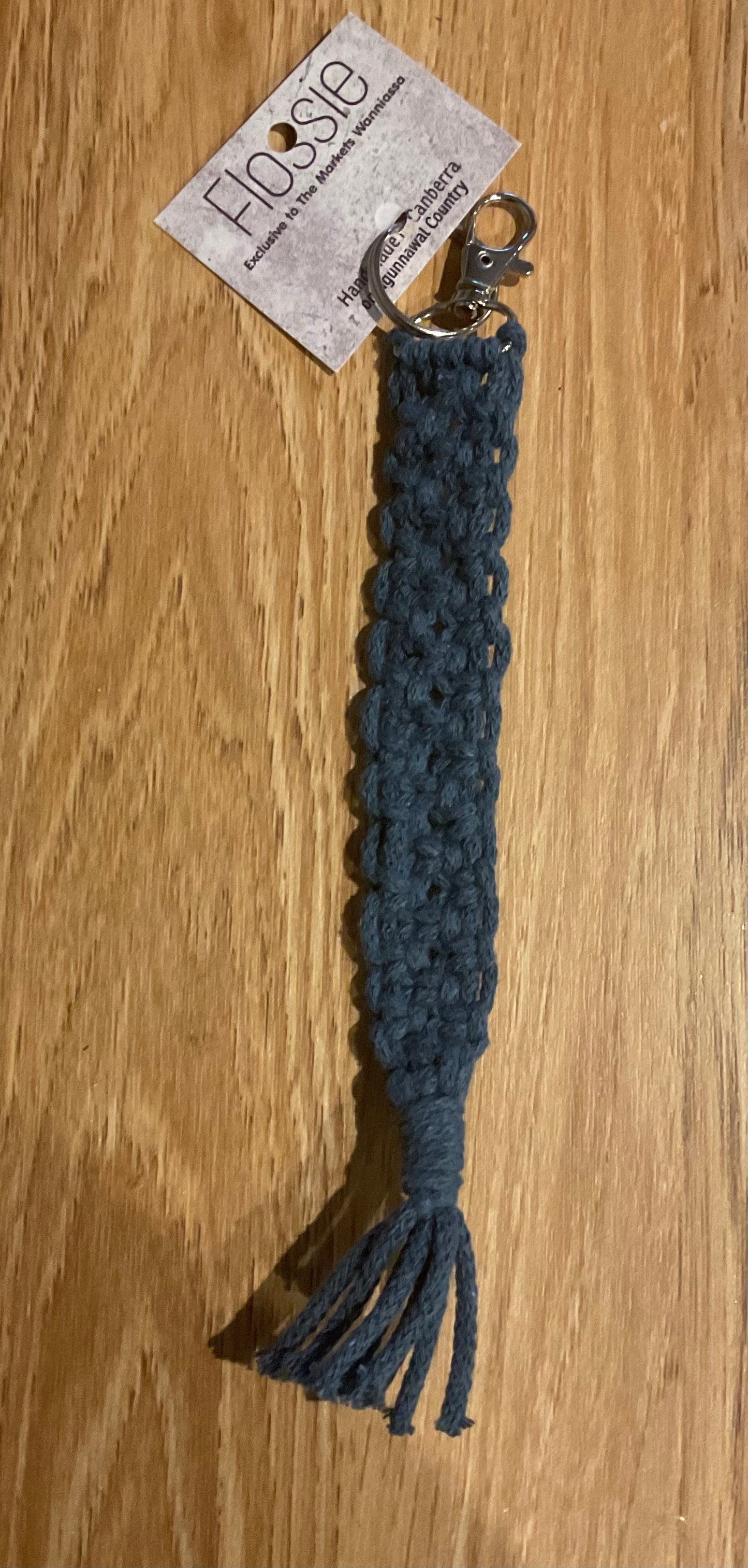 *Macrame Keychain Navy