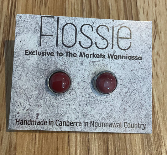 *Earrings Copper Dome Studs
