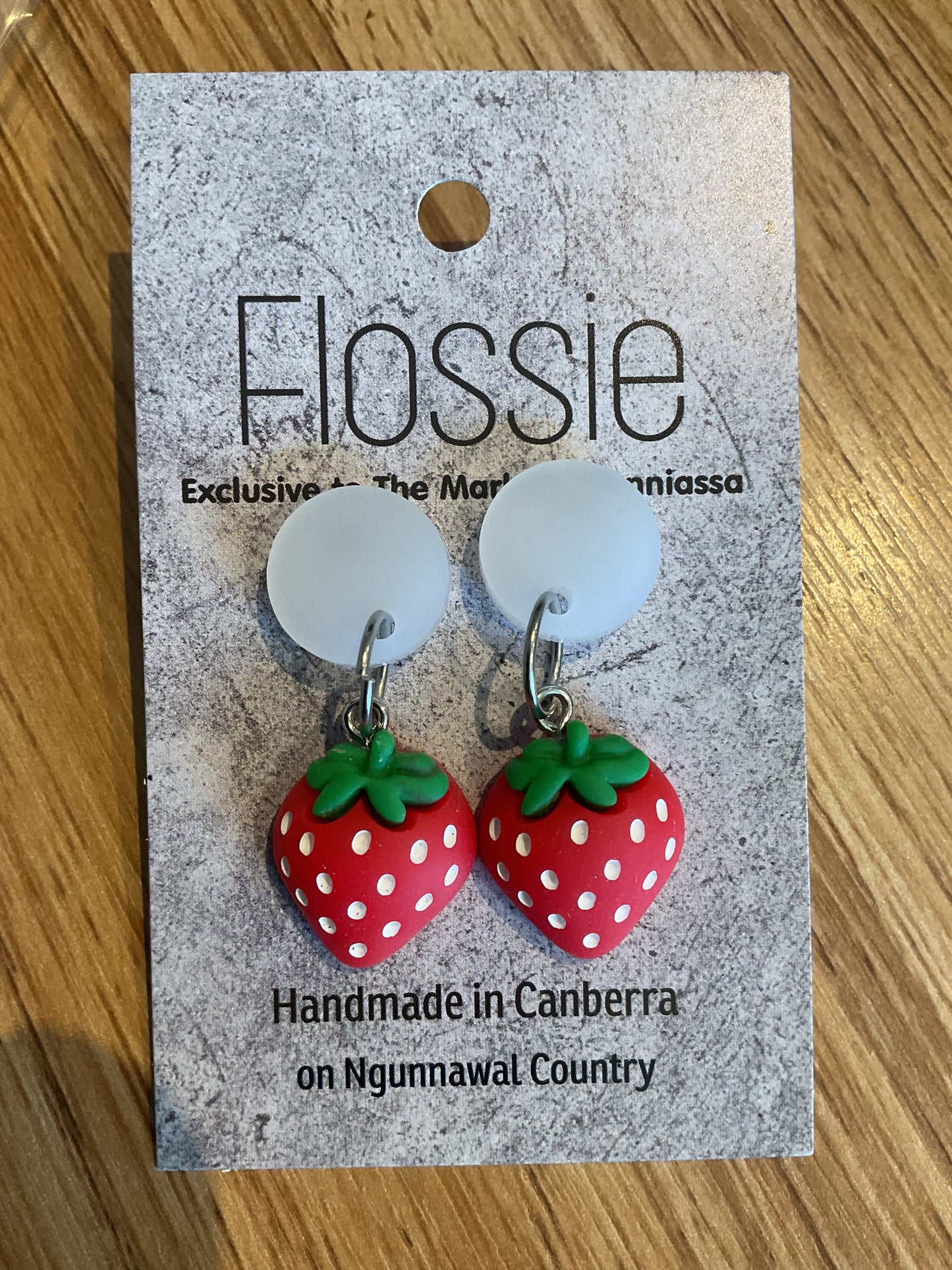 *Earrings Strawberry Dangles