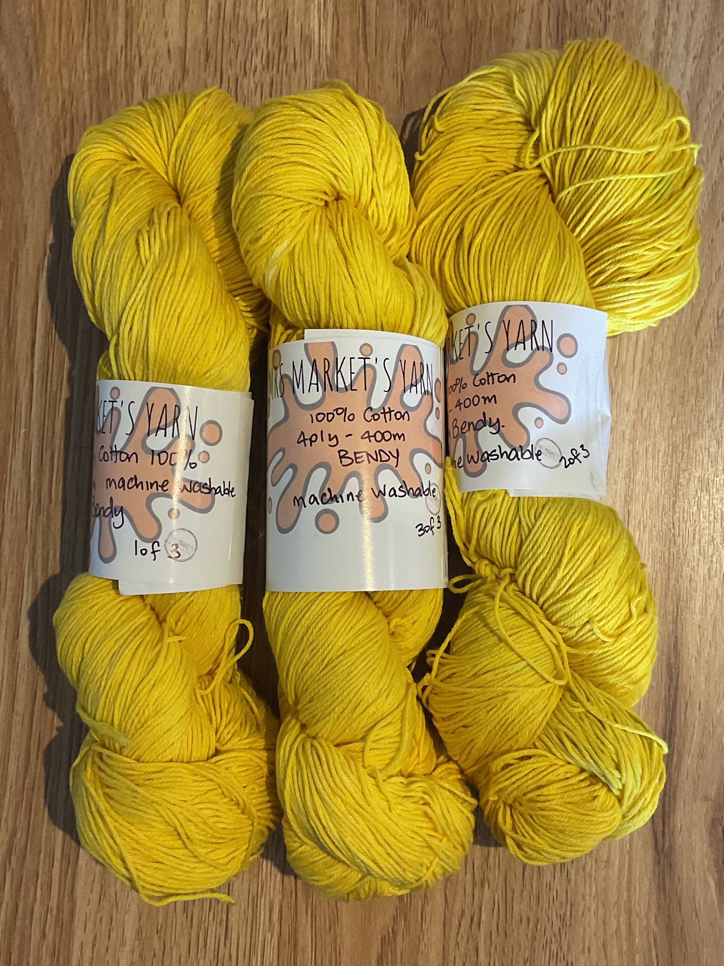 *Cottonia4 4ply 100% Cotton Yarn Bendy