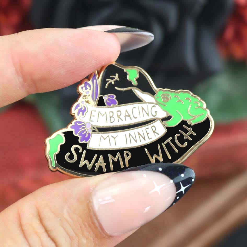 Embracing My Inner Swamp Witch Lapel Pin