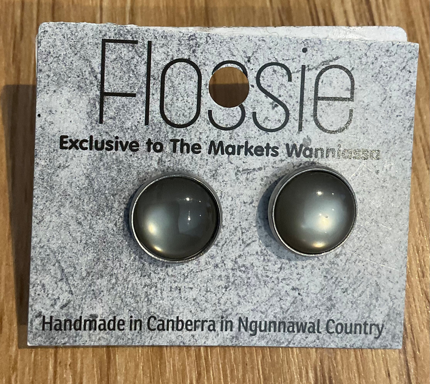 *Earrings Gemstone Dome Studs